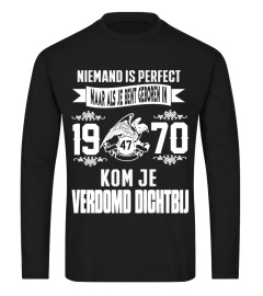 Niemand is perfect -1970-shirt