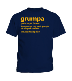 FAMILY Grumpa Definition Funny Grandpa Tee