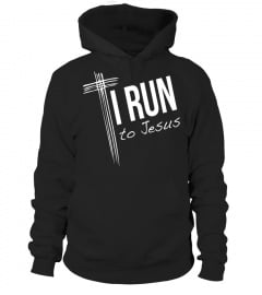 I Run To Jesus T-Shirt Christian Running Exercize Workout - Limited Edition