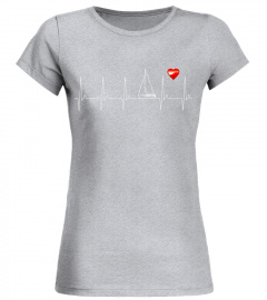 Sailing Boat T Shirt Heartbeat Shirt Design