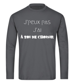 tee shirt j'peux pas personnalisé t-shirt je peux pas personnalisable