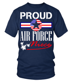 pilot Proud Air Force Niece Shirt US Heart Military Women