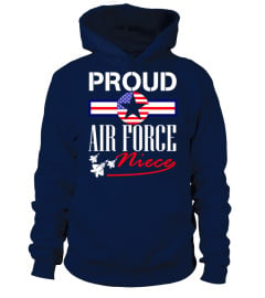 pilot Proud Air Force Niece Shirt US Heart Military Women