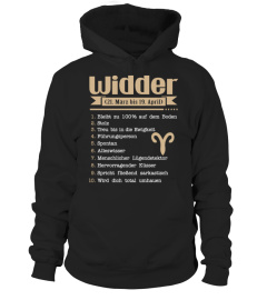 WIDDER T SHIRT 21 MARZ BIS 19 APRIL