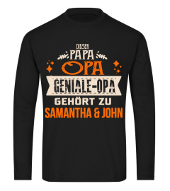 DIESER PAPA OPA GENIALE-OPA GEHORT ZU SAMANTHA & JOHN T-SHIRT