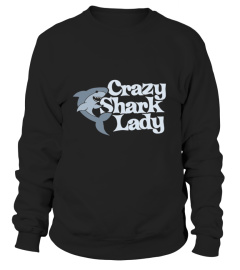 Crazy Shark Lady Shirt Cute Shark Lover Teeshirt