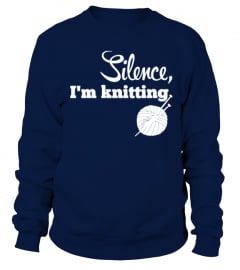 Silence, je suis à tricoter, tricot, cr