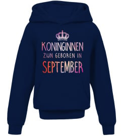 KONINGINNEN ZIJN BEBOREN IN SEPTEMBER T-SHIRT