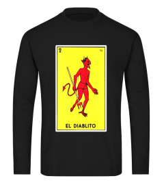 El Diablito Card T-Shirt The Devil Loteria