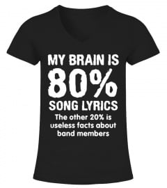 My Brain Is 80% Song Lyrics The Other 20% Is Useless Facts About Band Members