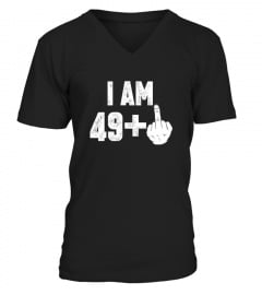 I Am 49   Middle Finger Funny 50th Birthday 