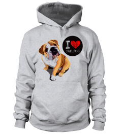 I LOVE BULLDOG HOODIE