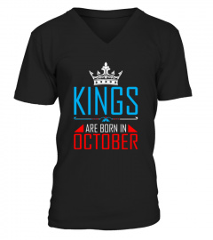 Kings Are Born In October T shirt (2) birthday gift