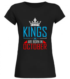 Kings Are Born In October T shirt (2) birthday gift