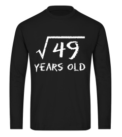 Square Root of Years Old Birthday Shirt