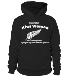 Arguing With A Kiwi  Woman Hoodie