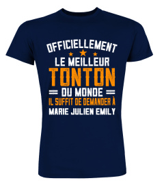 OFFICIELLEMENT LE MEILLEUR TONTON DU MONDE TSHIRT PERSONNALISÉ