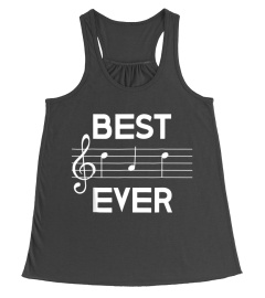 Best Dad Ever Music T-Shirt Notes Musician Fathers Day Gift