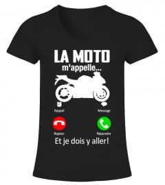 La Moto m'appelle tee shirt de moto