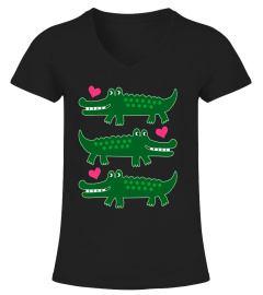 Alligator Crocodile T-shirt Cute Zoo Animal Jungle Tee