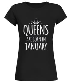 queens are born in january t-shirt