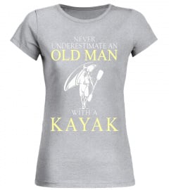 Never Underestimate an Old Man with A Kayak T-shirt