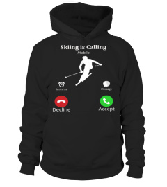 SKIING IS CALLING T-SHIRT