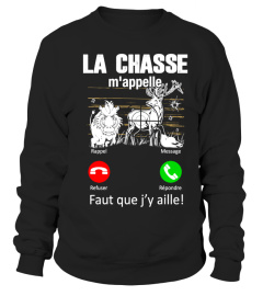 La Chasse M'appelle tee shirt humour