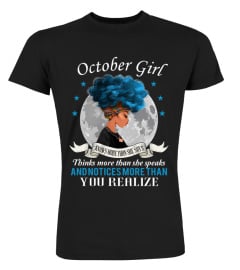 October Girl knows more than she says, thinks more than she speaks and notices more than you realize