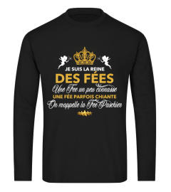 TSHIRT LA FÉE PASCHIER HUMOUR DRÔLE FEMME - JE SUIS LA REINE DES FÉES