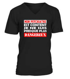 T-Shirt Humour Homme JE NE SUIS PRESQUE PLUS DANGEREUX