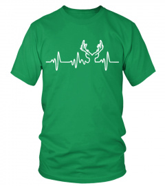 Jäger Heartbeat Hirsch - T-Shirt Hoodie