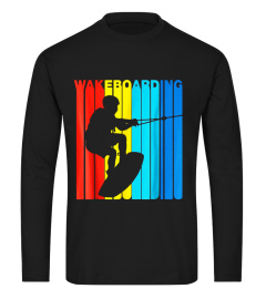 Retro 1970's Style Wakeboarding Wakeboarder T-Shirt