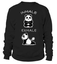 yoga panda inhale exhale