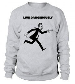 Nietzsche Running With Scissors - Live Dangerously - Philosophy Shirt