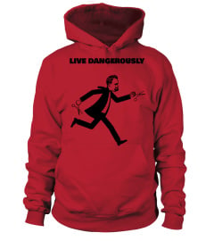 Nietzsche Running With Scissors - Live Dangerously - Philosophy Shirt