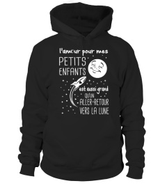 L'amour pour mes petits-enfants est aussi grand qu'un aller-retour vers la Lune | Cadeau T-Collector®