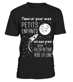 L'amour pour mes petits-enfants est aussi grand qu'un aller-retour vers la Lune | Cadeau T-Collector®