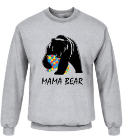 Autism Awareness Mom - Mama Bear T-Shirt