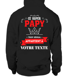 Personnalisable : Veste Baseball Ce Papy Génial Appartient à "votre texte" | Cadeau T-Collector®