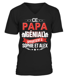 T-shirt Personnalisé-Ce Papa Appartient