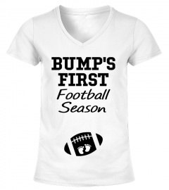 BUMP'S FIRST FOOTBALL SEASON - MOMMY TO BE - PREGNANCY ANNOUNCEMENT - GENDER REVEAL SHIRT