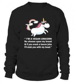 Vegan Unicorn Funny Tee