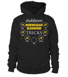 Stubborn Norwegian Elkhound Tricks Funny Gifts T-shirt