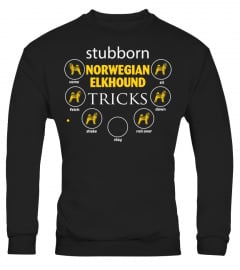 Stubborn Norwegian Elkhound Tricks Funny Gifts T-shirt