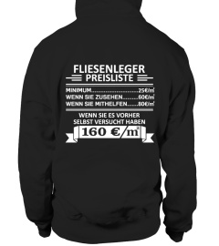 FLIESENLEGER PREISLISTE