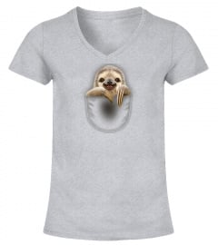 Sloth In Pocket T Shirt