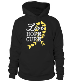 Childhood Cancer Awareness Love Hope Cure T Shirt