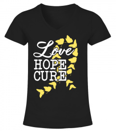 Childhood Cancer Awareness Love Hope Cure T Shirt