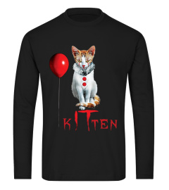 Clown Cat Kitten IT Halloween T-Shirt